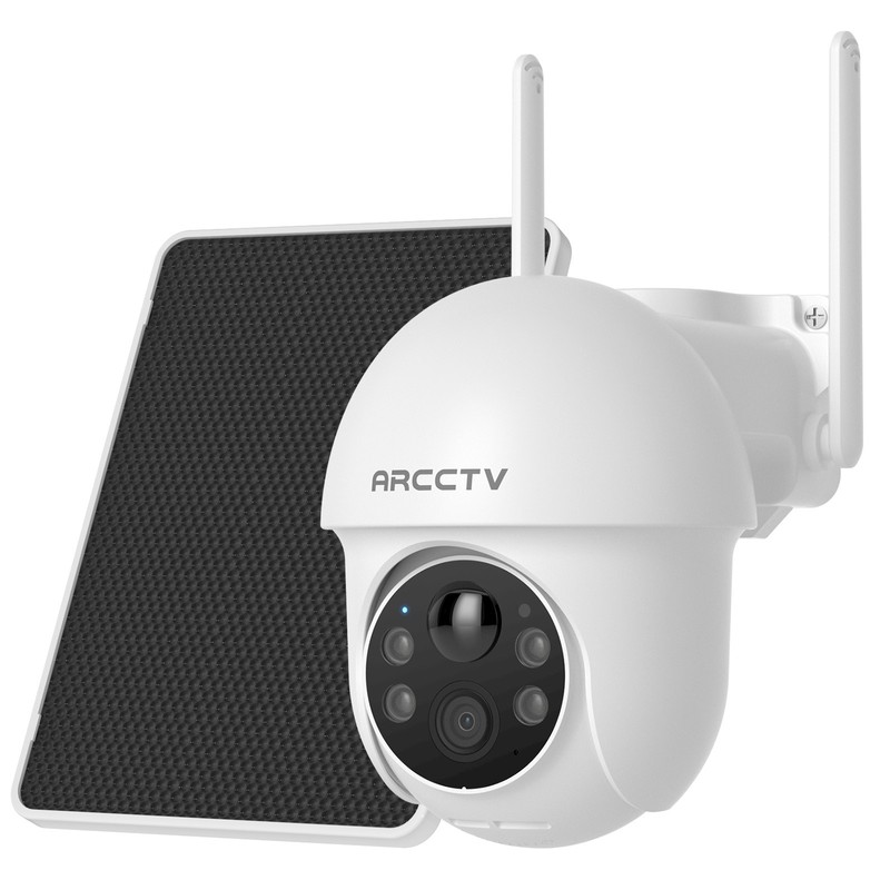 Solar Security Camera Outdoor Wireless Battery Pan/Tilt WiFi Camera Home IP65 IR