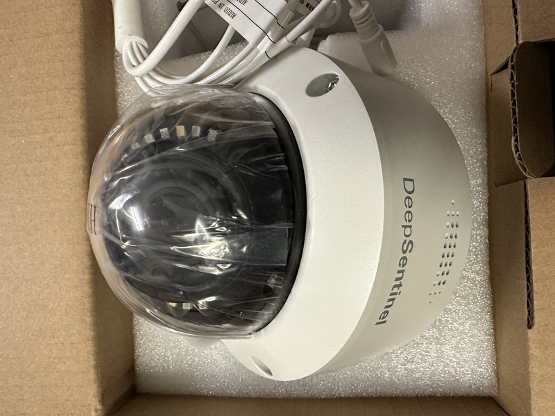 4MP White POE Dome Camera Deep Sentinel TC-C34MP