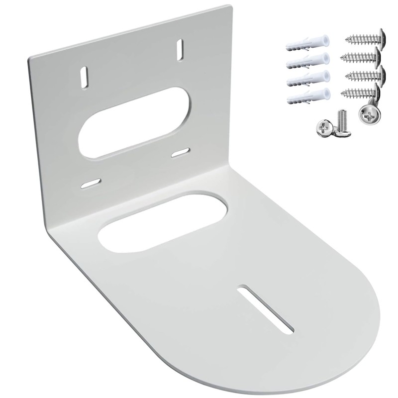 PTZ Camera Wall Mount Bracket Heavy Duty Solid Metal Universal Design White