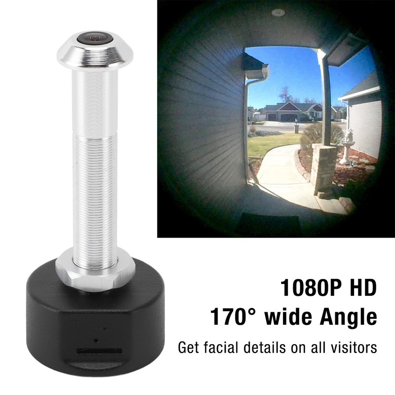 1080P HD Wifi Peephole Camera Wide Angle Lens Security For Home Aluminum Alloy gallery
