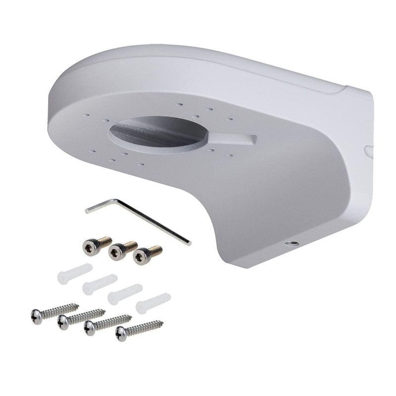 PFB204W Waterproof Aluminum Alloy Wall Mount Bracket Fits Dome IP Camera White