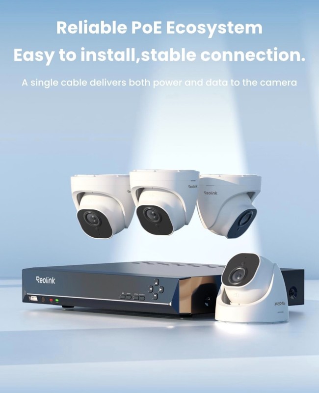 Reolink 4K PoE Security Camera System with Person Vehicle Pet Detection,8CH NVR gallery