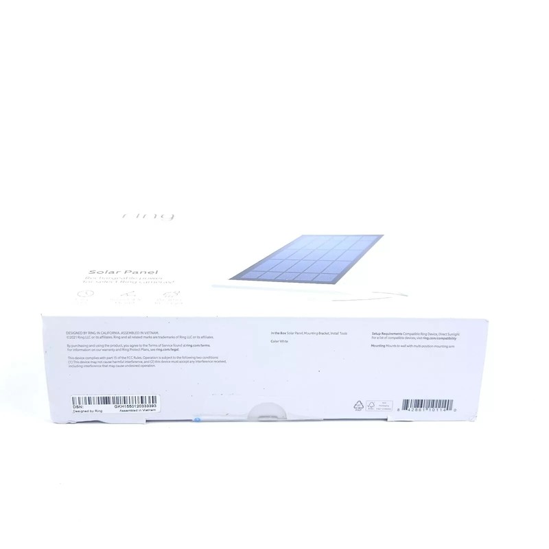 Ring Solar Panel Compatible with Spotlight Cam Battery & Stick Up Cam Battery-WH gallery