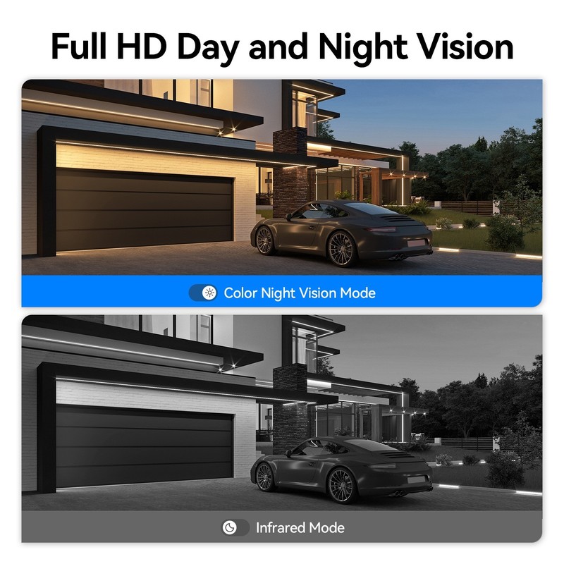 4IN1 2MP HD 1080P Video Outdoor CCTV Home Camera 100ft EXIR Night Vision gallery
