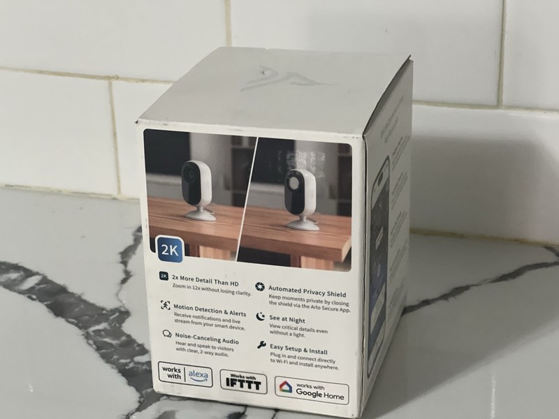 Arlo Essential Indoor WIRED Security Camera 2k 2nd Gen gallery