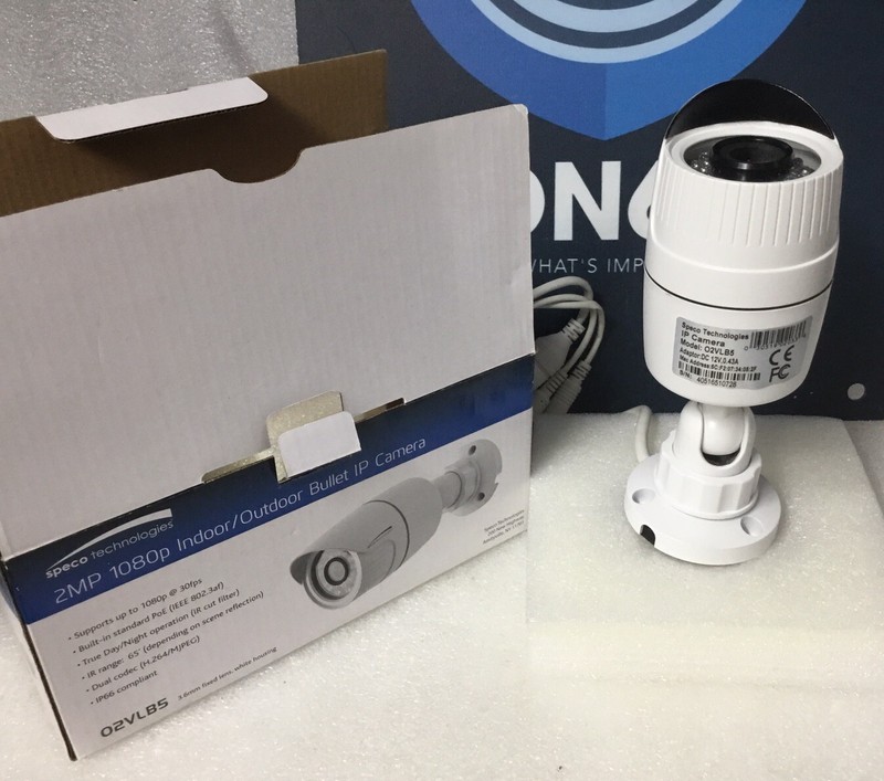 SPECO O2VLB5 Security IP Color Camera W/ 2MP 1080p 3.6mm 28 LEDs IR D/N PoE NEW! gallery