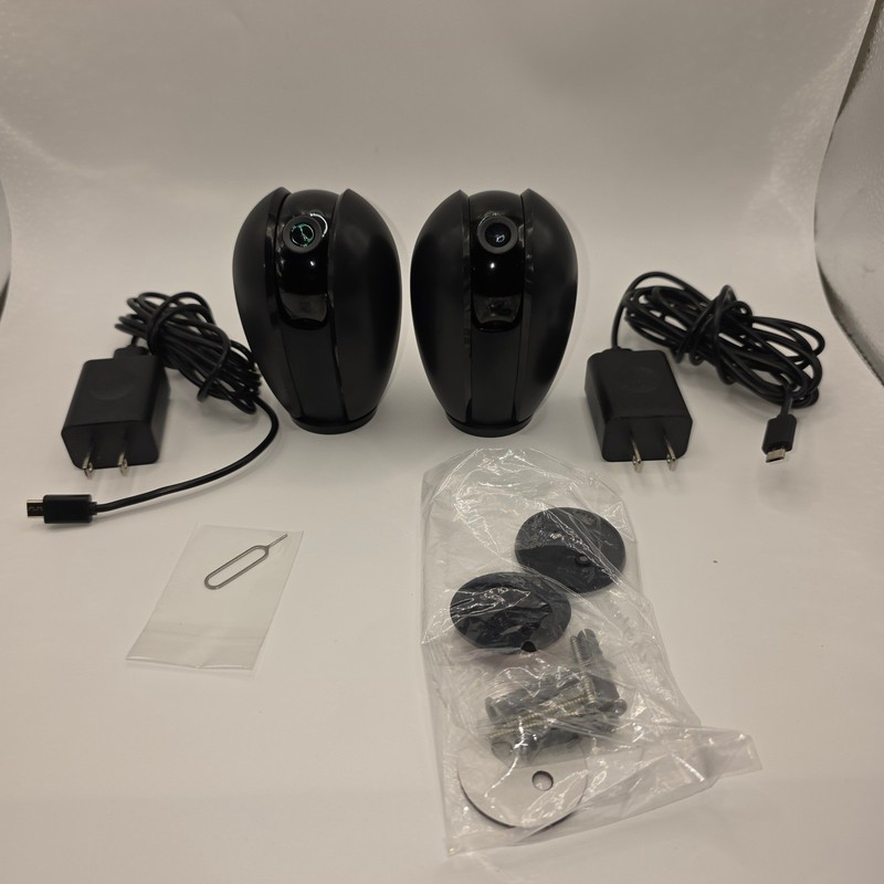 LaView R3 Security Camera 2 Pack 1080P HD Indoor Smart Home Black LV-PWR3B-2PK