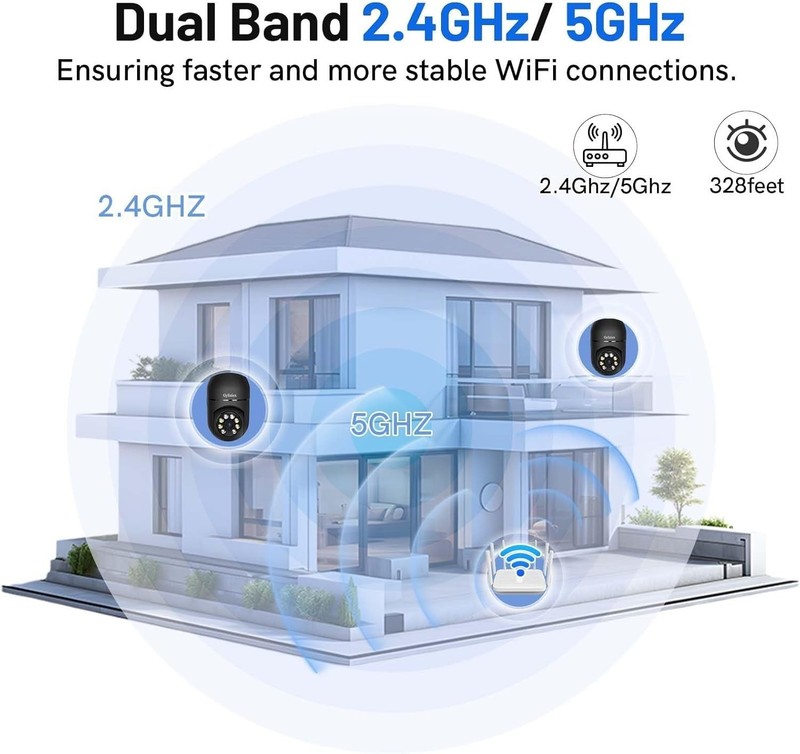2K Wireless Outdoor Security Cameras, 360° PTZ, Color Night Vision, AI Detection gallery