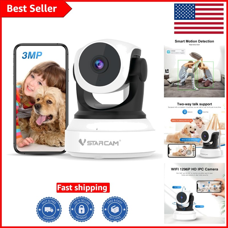 Proactive 2K Indoor Security Camera with Auto Tracking & Two-Way Audio