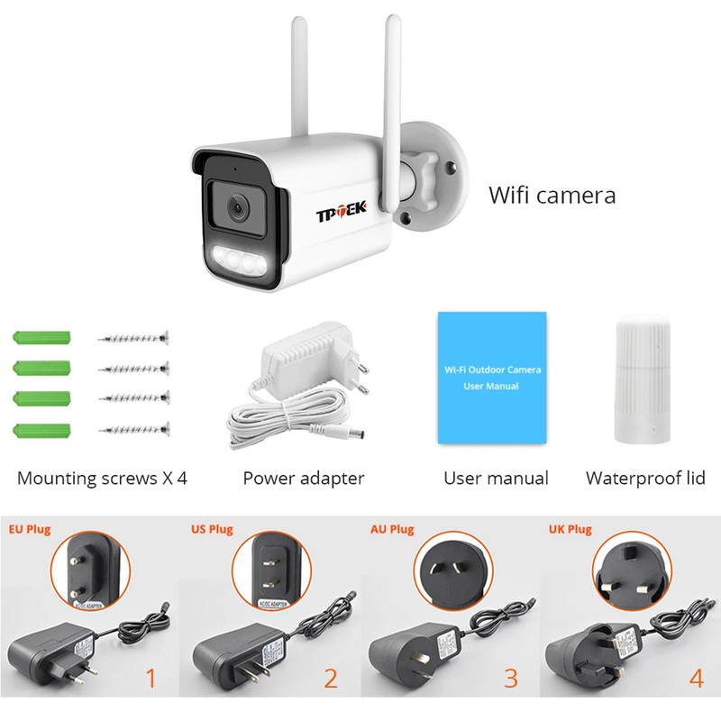 4K 8MP Outdoor IP Camera Wireless WiFi Security Surveillance Bullet gallery