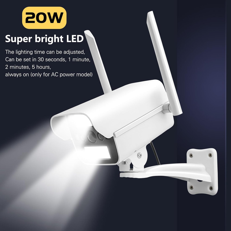 Fake Security Camera with Motion Sensor Light&Audio& Sound&Doorbell for Outdoor, gallery