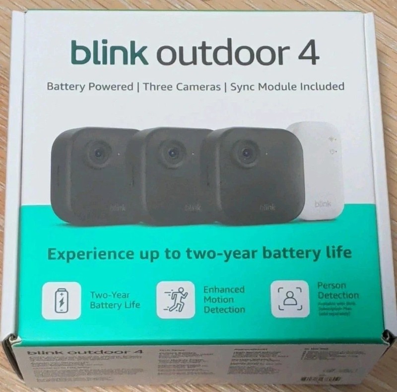 New Blink Outdoor 4 Wireless Smart 1080p HD Security Camera - 3 Camera System gallery