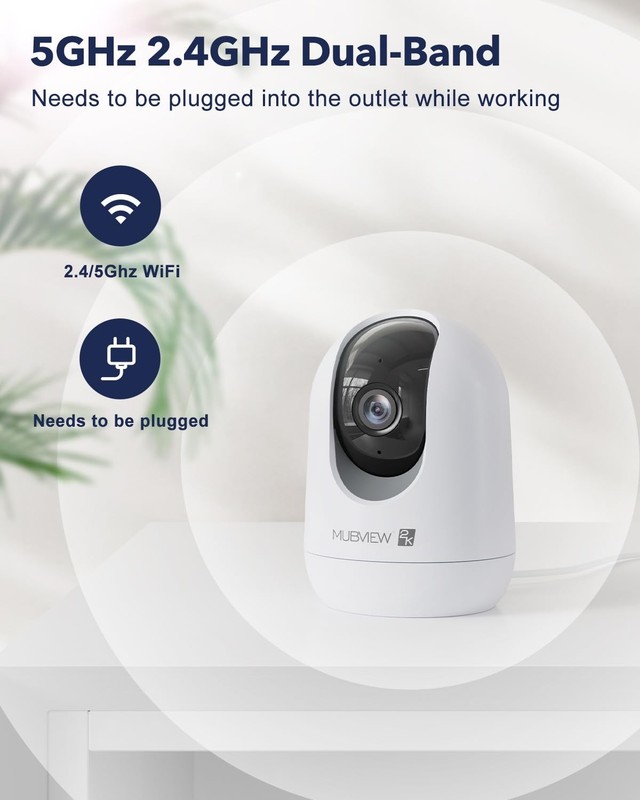 Camara De Seguridad Con Seguimiento De Movimiento Y Wifi Dual Estilo Lujo gallery