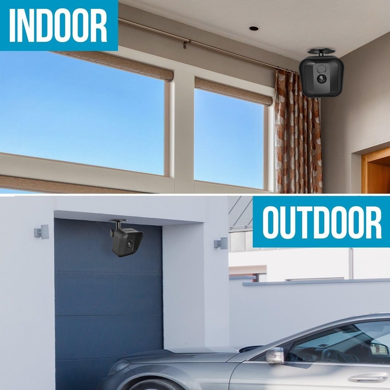 Durable Black Wall Mount & Silicone Cover for Blink XT - Waterproof & Functional gallery