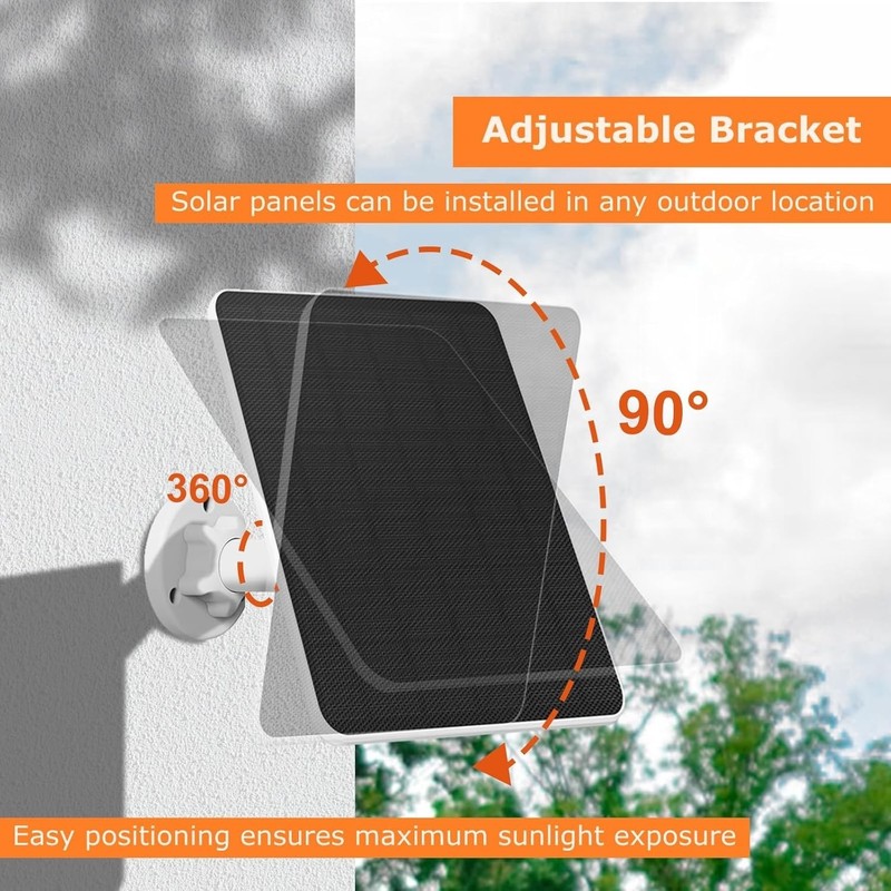 Power Your Security Cameras with 6W Solar Panel - Waterproof & Easy Install gallery
