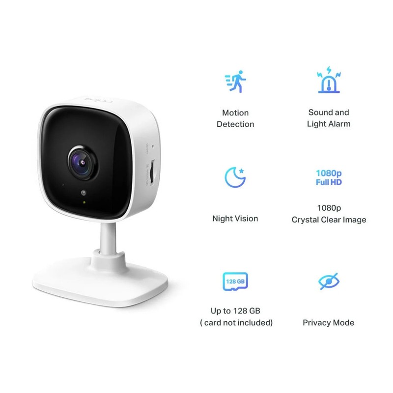 TP-Link Tapo C100 1080p Wi-Fi Home Security Camera Night Vision - NEW gallery