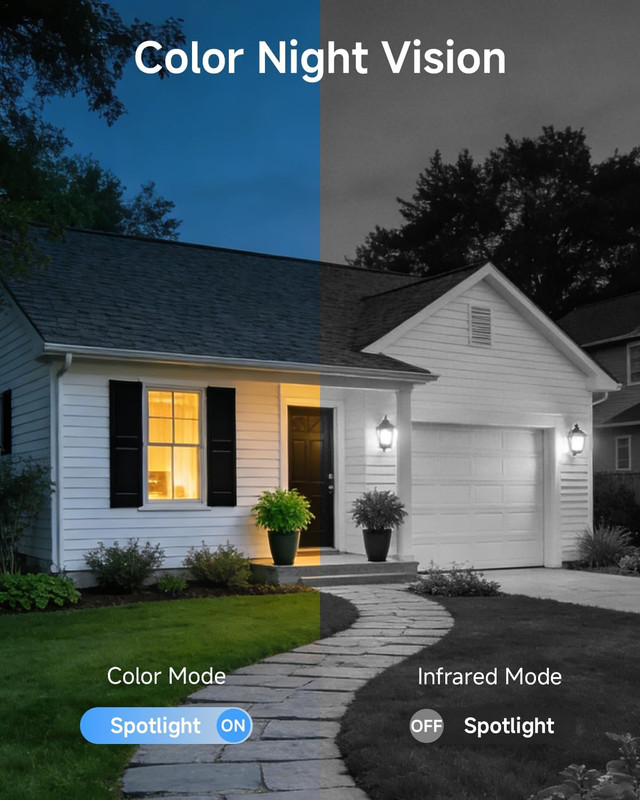2K Wireless Solar Security Camera with Night Vision & 2-Way Talk, IP65 Waterproo gallery