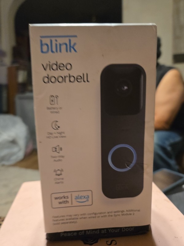 Blink Video Doorbell 1080p HD, Battery or Wired, Two way audio, works with Alexa