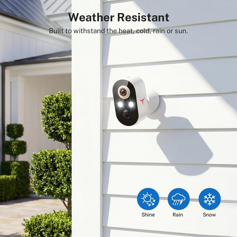 1080P Wireless Outdoor Security Camera - 120° Wide Angle for Ultimate Coverage gallery