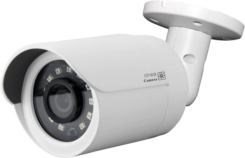 Real HD 4MP PoE IP Bullet Outdoor Camera, 2.8mm Wide Angle, H.265, IP66 White