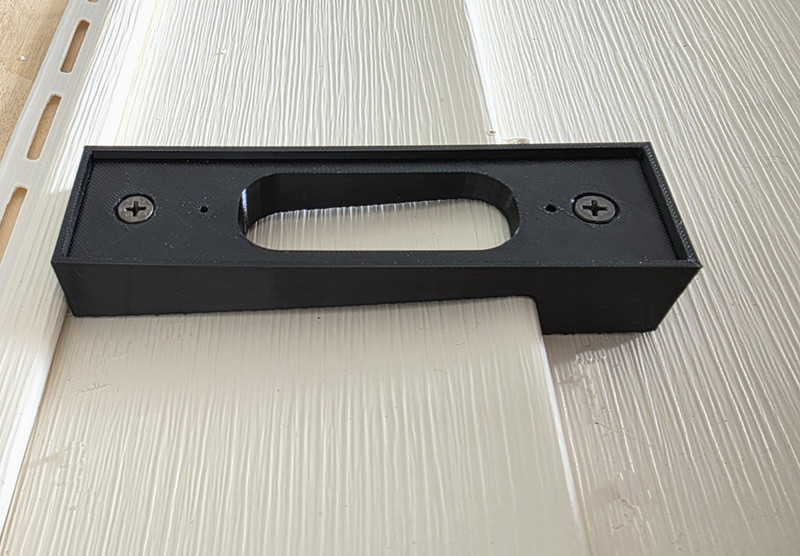 Ring Wired Doorbell Plus 2nd Gen Retinal 2K 4" Vinyl Siding Mounting Bracket gallery