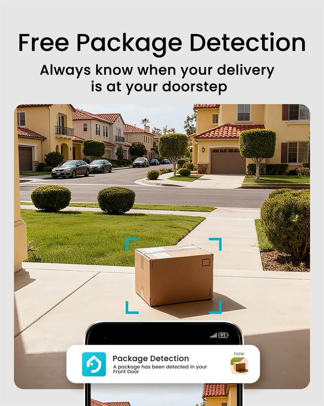 Doorbell Camera Wireless No Subscription, 2K Dual‑cam Video Doorbell with Chi... gallery