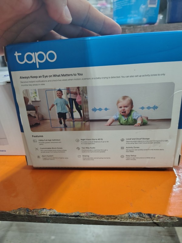 TP-Link Tapo 1080P Indoor Security Camera Baby Monitor C100 cinnado D1 gallery
