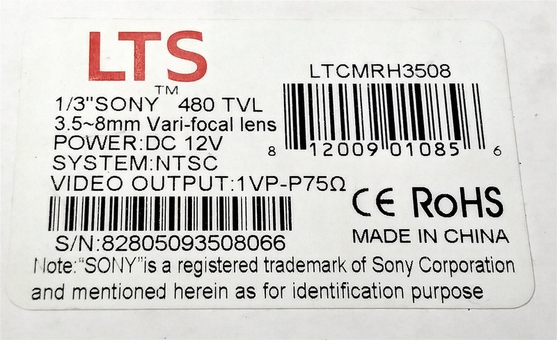 ⭐️⭐️⭐️⭐️⭐️ LTS LTCMRH3508 100 Ft. Infrared Camera Weather Resistant w Mounting gallery