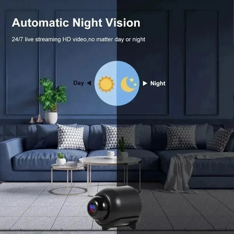 1080P Mini Camera CCTV WiFi HD IP Night Vision Camcorder Home Security Cam US gallery
