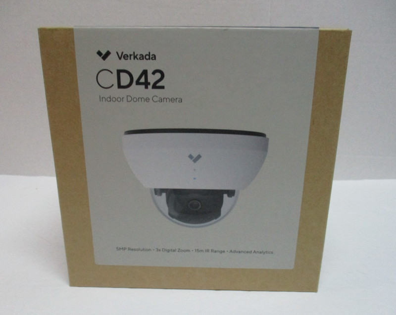 NEW SEALED VERKADA CD42 Network Surveillance Dome Camera CD42-256-HW 5MP 256GB