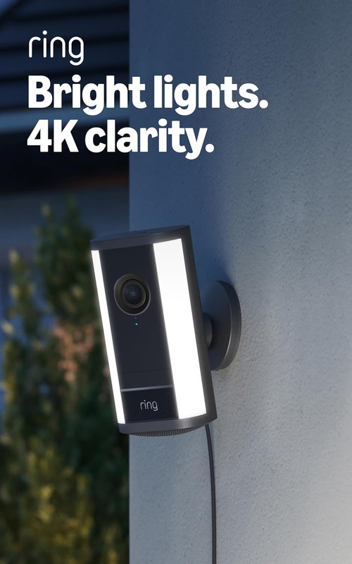 Spotlight Cam Pro, Plug-In (Newest Model), Home or Business Security, Retinal 4K