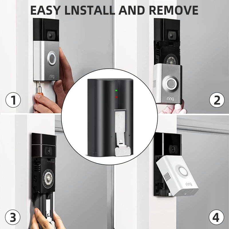 4PCS Battery V4 For Ring Battery Doorbell Plus/Pro, Video Doorbell 2/3/4 Replace gallery