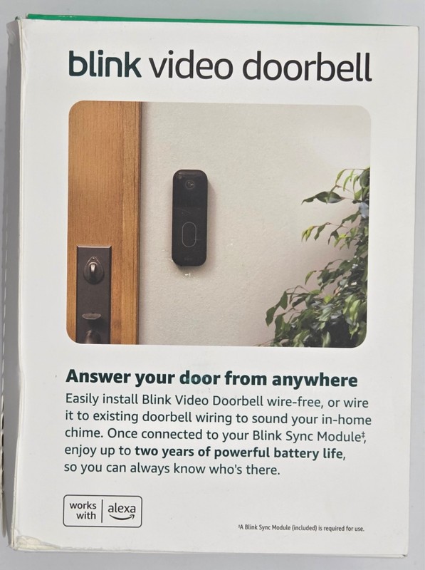 Blink Video Doorbell – Head-to-toe HD view, two-year battery life - NEW & SEALED gallery
