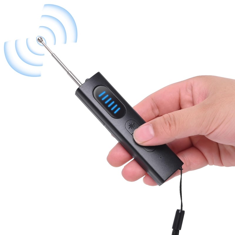 Hidden Camera Detector, Anti Spy Camera Finder Wireless Rechargeable with 5 L…
