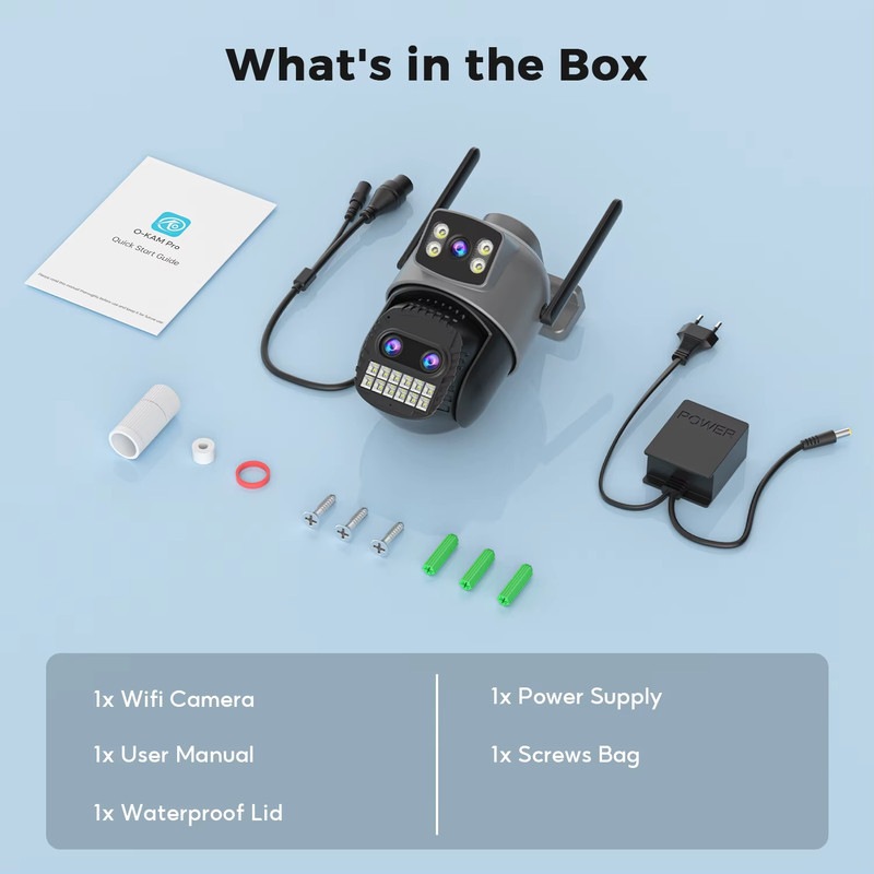 15MP (3X5) Wired Wifi Camera PTZ 2 Screen 10X Digital Zoom Human Tracking ONVIF gallery