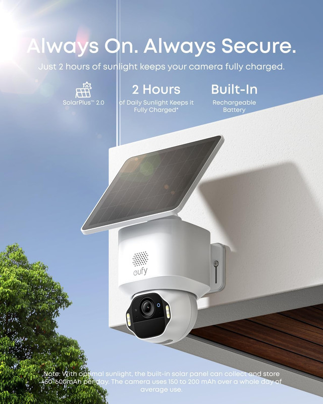 Eufy Security Solocam E42 2-Cam Kit, 4K Security Camera Wireless Outdoor, Solar gallery