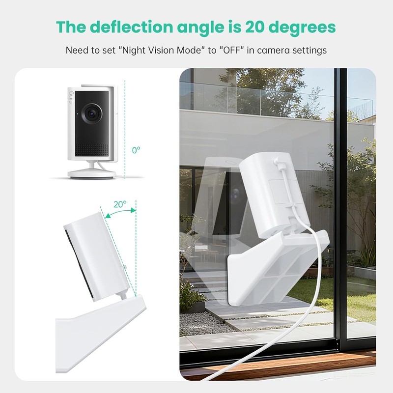 Window Mount for Ring Indoor Cam Plus New Model No Drill 20 Tilt Adjustable gallery