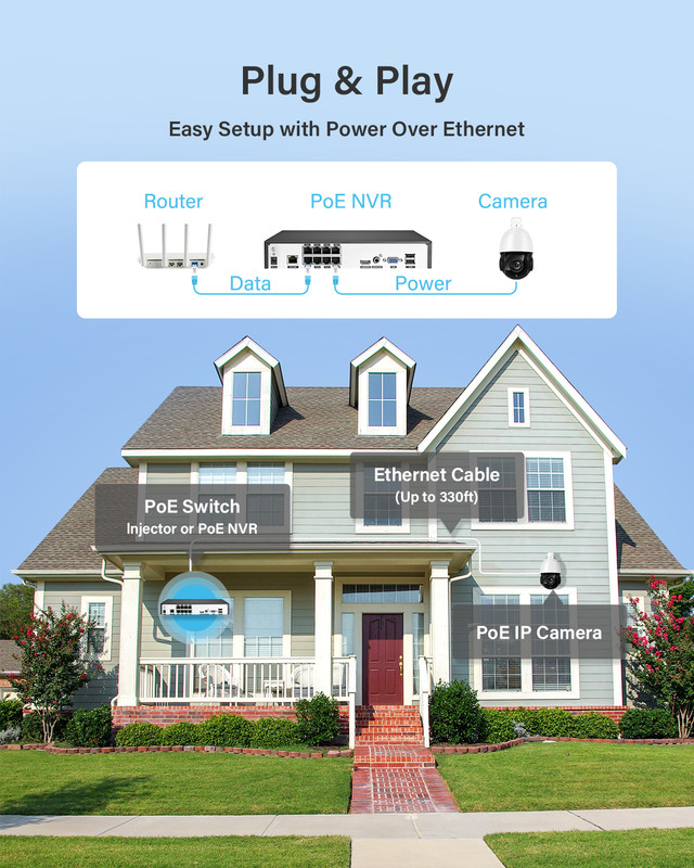 Hikvision Compatible 4K 8MP POE IP66 Wired Security Camera Outdoor CCTV Audio gallery