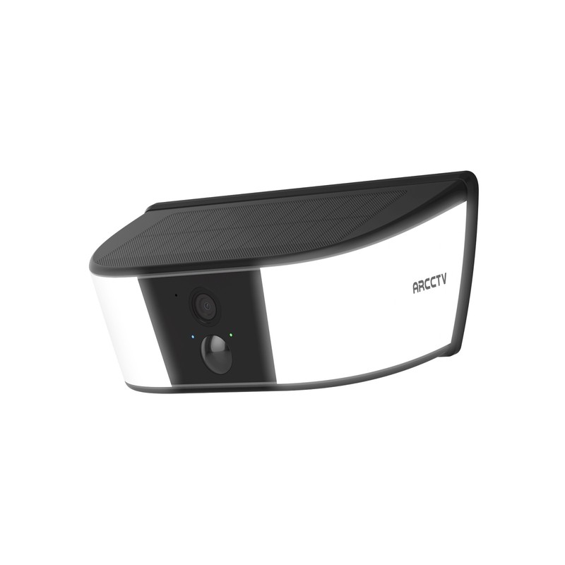 4MP Solar Security Camera Outdoor Wireless WiFi Wall Light 2-Way Audio Camera IR