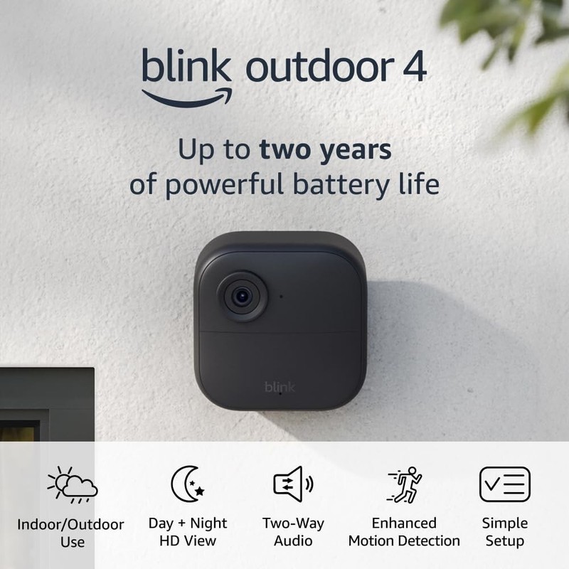 3 PACK BLINK OUTDOOR 4th Gen WiFi SECURITY Add-on Camera - SYNC MODULE REQUIRED gallery