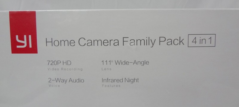 Brand New YI 4 Piece Home Wide Angle Security Video Camera Set 720p HD Sealed gallery