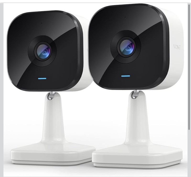 VONT SMART SECURITY CAMERA, COMPACT WIRED OUTDOOR INDOOR CAMERA, 1080P HD VIDEO.