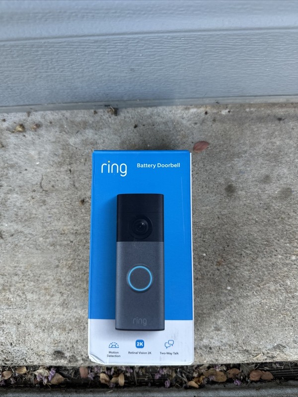 Ring – Battery Doorbell (newest model) Retinal 2K with wide-angle video, up t…