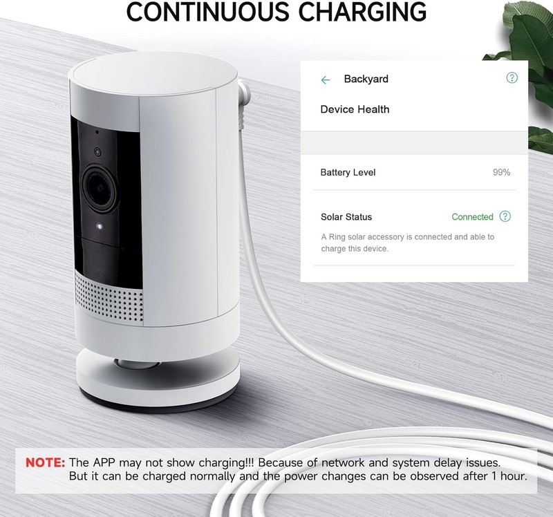 16ft Long Charging Cable for Ring Stick Up Cam – Hassle-Free Power Connection gallery