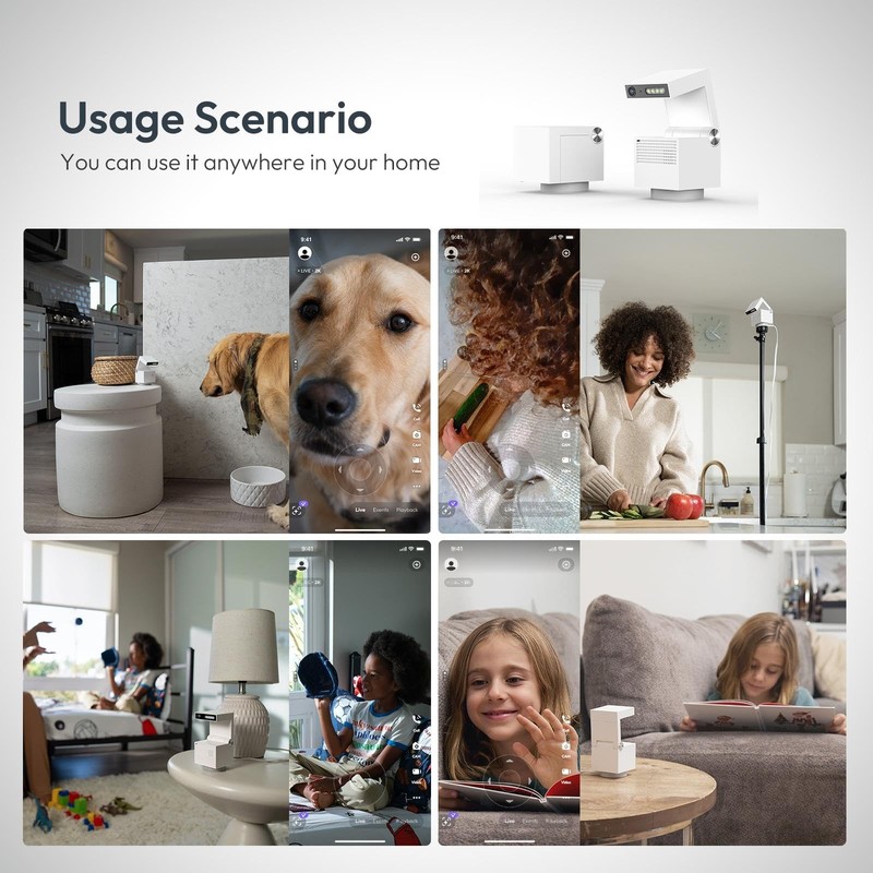 Genie S 2.7K HD Indoor with 6X Zoom, 2-Way Audio, Privacy Protection, Motion ... gallery