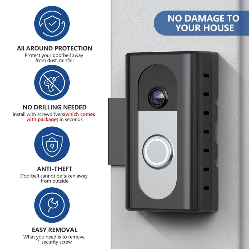 AntiTheft Video Doorbell Mount Compatible with Ring/Blink Wireless Video Door... gallery