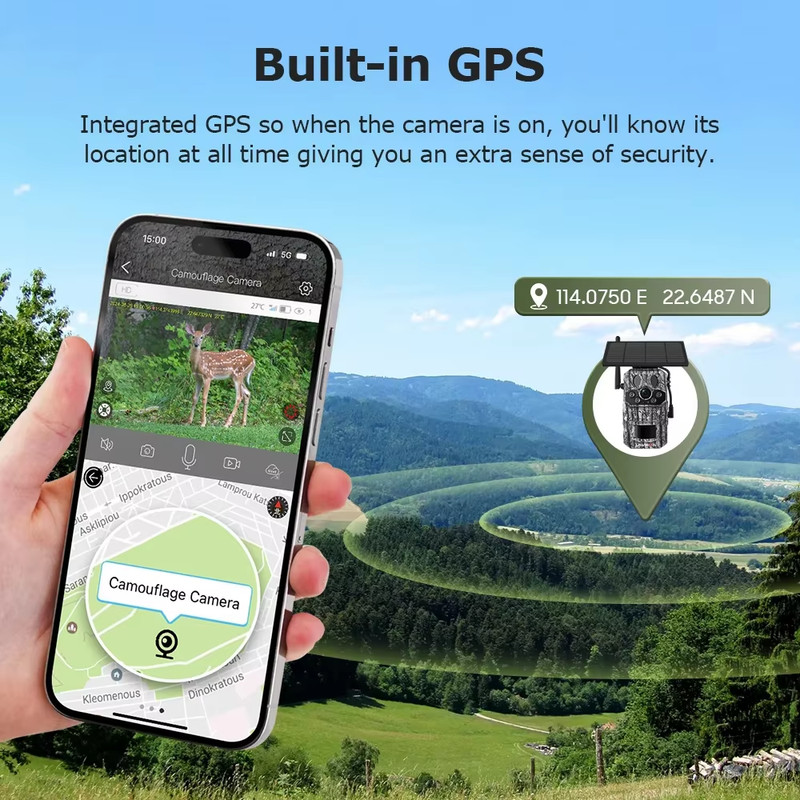 LS VISION 5MP 4G Solar Hunting Trail Camera GPS 20M PIR Motion Detection Night V gallery