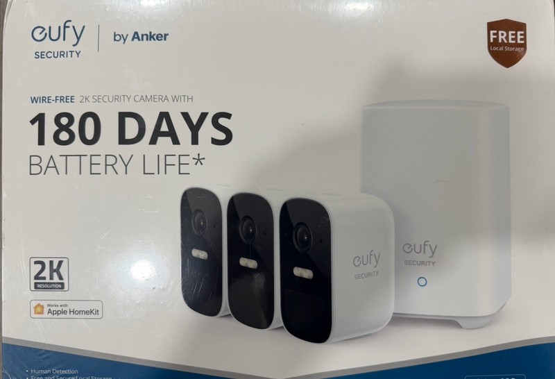 eufy Security, eufyCam 2C Wireless 3-Cam Kit, 180-Day Battery Life, HD 1080p