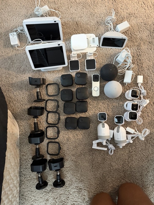 Blink 6-Cam Bundle: Mini Pan-Tilt & Outdoor 4, Sync Module 2, Echo Show 8/5 gallery