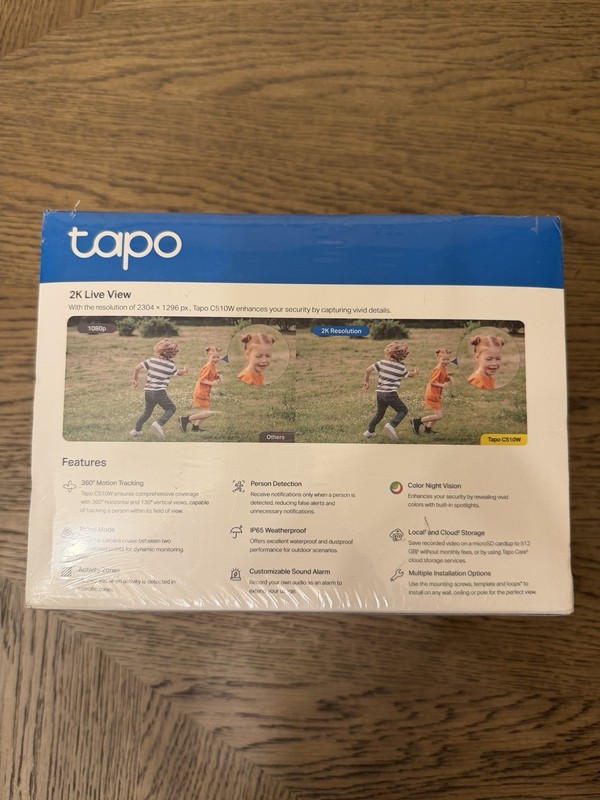 Tapo 2K Outdoor Wired Pan/Tilt Security Wi-Fi Camera Tapo C510W gallery